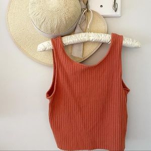 Burnt orange crop top